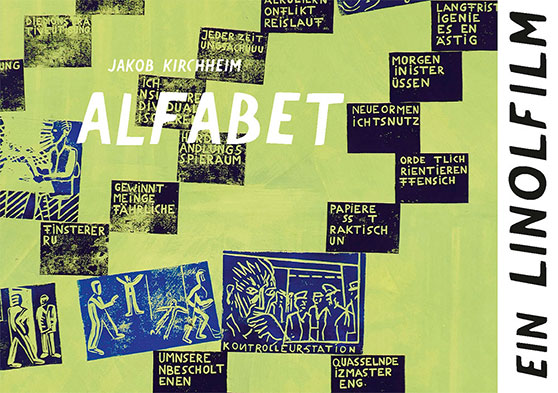 Alfabet, ein Linolfilm, Buchcover